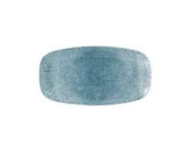 Churchill Raku Topaz Blue Chefs Ovaal Bord 35.2 x 18.7cm (pak van 6)