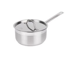 Nisbets Essentials RVS inductie steelpan 3L 20(Ø)cm inclusief deksel