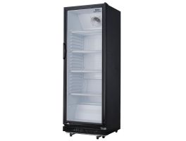 Nisbets Essentials vrijstaande displaykoeling zwart 346L