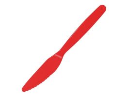 Olympia Kristallon mes 18cm rood