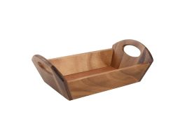 DL146 - T&G Woodware acaciahouten broodschaal met handvatten