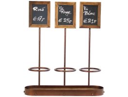Securit wijnfles display 3voudig