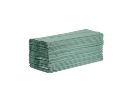 Jantex Z-gevouwen handdoeken 1-laags 250 vellen groen (12 stuks)