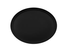 Cambro Camtread ovaal antislip glasvezel dienblad zwart 68,5x56cm