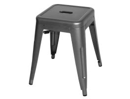 Bolero Bistro lage krukken staalgrijs (4 stuks)