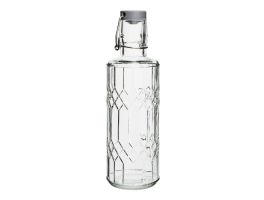 Olympia geo glazen waterfles met stop 640 ml (6 stuks)