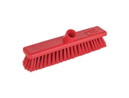 Jantex Hygiene zachte bezem 30cm rood