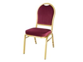 Bolero Regal stapelstoelen bordeauxrood (4 stuks)