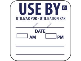 Hygiplas verwijderbare etiketten 'Use By' (1000 stuks)