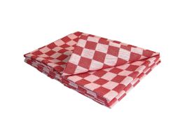 Vogue theedoek rood geblokt