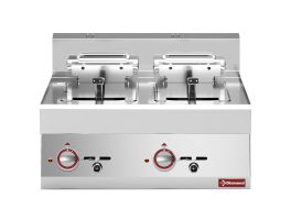 Elektrische friteuse 2 kuipen 10 liter -Top-