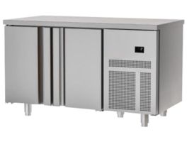 MASTER 3P/SG : Geventileerde koelwerkbank 3 deurs GN1/1 - zonder koelgroep : (BxDxH) - 1570 x 700 x 900 mm