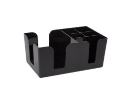 Olympia kristallon plastic bar caddy zwart