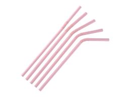 Fiesta Compostable composteerbare papieren buigrietjes roze (250 stuks)