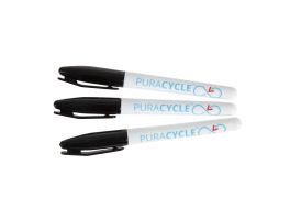 Puracycle gifvrije permanentmarkers zwart (3 stuks)