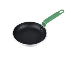 Hygiplas Aluminium Antiaanbak Teflon Platinum Plus Koekenpan met Groene Handgreep 20cm