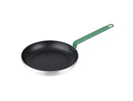 Hygiplas Aluminium Antiaanbak Teflon Platinum Plus Koekenpan met Groen Handvat 28cm