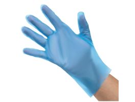 Nisbets Essentials poedervrije TPE handschoenen blauw L (200 stuks)