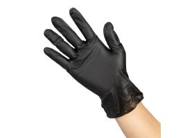 Hygiplas Vinyl Zwart Poedervrije Handschoen S - Pak 100