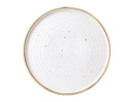 Churchill Stonecast Barley White Bord Met Opstaande Rand 27.9cm (pak van 6)