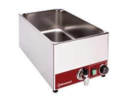 Elektrische bain-marie tafelmodel GN 1/1 - 150 mm + kraan