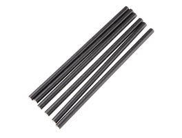 Fiesta Compostable composteerbare papieren rietjes 140mm zwart  Individueel verpakt (250 stuks)