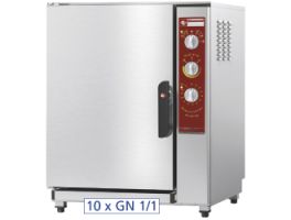 Elektrische oven, opwarmen en behouden van temperatuur 10x GN 1/1 + bevochtiger