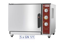 Elektrische oven, opwarmen en warmhouden, 5x GN 1/1 + bevochtiger