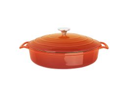 Vogue Oranje ronde braadpan 3.5Ltr