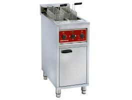 Electrische friteuse 2x 10 lit. op kast