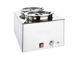 Buffalo bain-marie met 2x 5,2L bakken