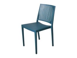 Baltimore stapelbare polypropyleen stoelen blauw (4 stuks)