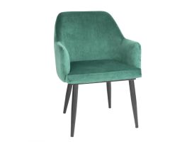 Bolero Lia Velvet stoelen donkergroen (2 stuks)