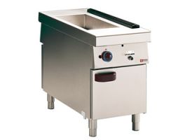 Gas bain-marie - 1x GN 2/3 + 1/2, open onderstel "centrale doorgang"