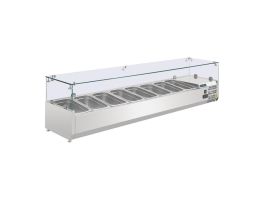 Polar G-serie opzetkoelvitrine 8x GN 1/4