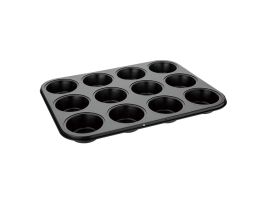 Vogue carbonstalen anti-kleef bakvorm 12 muffins