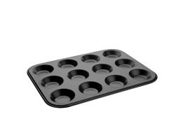 Vogue carbonstalen anti-kleef bakvorm 12 mini-muffins