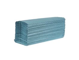 Jantex C-gevouwen handdoeken 1-laags blauw (2850 vellen) (12 stuks)