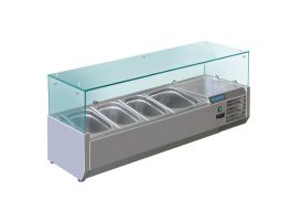 Polar G-serie opzetkoelvitrine 3x GN 1/3 en 1x GN 1/2