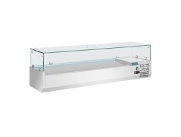 Polar G-serie opzetkoelvitrine 5x GN 1/3 en 1x GN 1/2