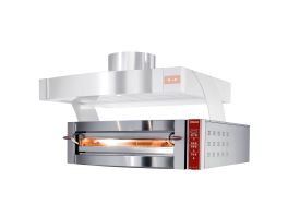Elektrische oven, 1 kamer, 4 pizza's Ø 350 mm