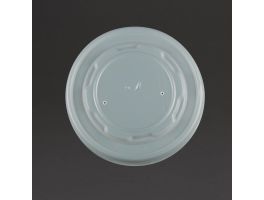 Vegware composteerbare platte deksels voor 34cl en 45,4cl bakjes (500 stuks)