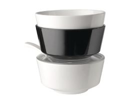 APS Float ronde melamine kom zwart 20,5cm
