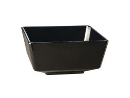 APS Float vierkante melamine kom zwart 5,5x5,5cm