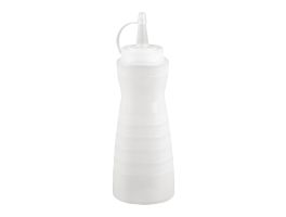 Vogue knijpfles met dop 34cl transparant