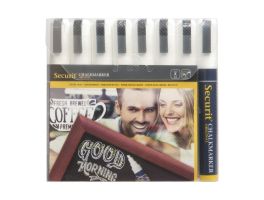 Securit set wisbare krijtstiften 6mm wit (8 stuks)