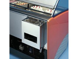 Lepelspoelbakje met kraan en wafletjes houder