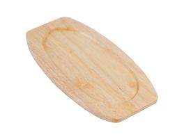 Olympia heveahouten onderzetter 28,5x15cm