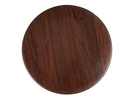 Bolero rond tafelblad donkerbruin 60cm