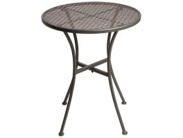 Bolero ronde stalen terrastafel grijs 60cm